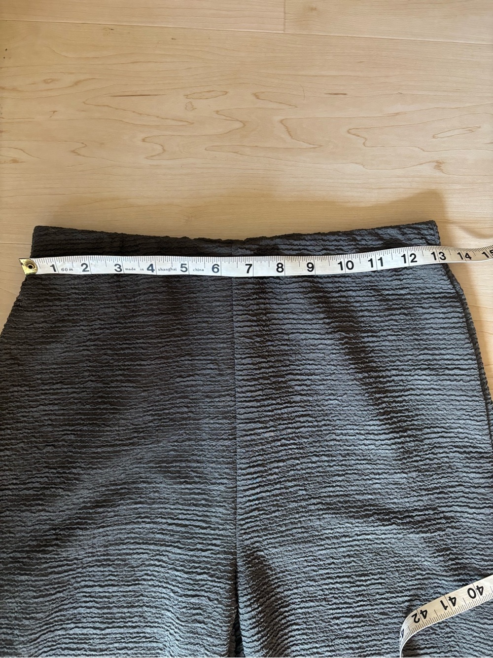 Gilli Olive Textured Knit Two-Piece Set - Scoop Neck Button Top & Flare Pants - Picture 7 of 17